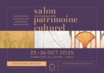 Affiche du salon international du patrimoine culturel 2025